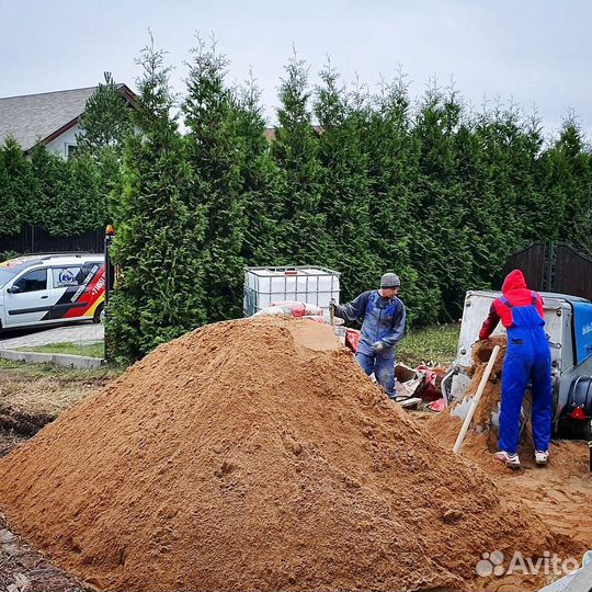 Песок карьерный с доставкой