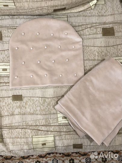 Женский шарф и шапка