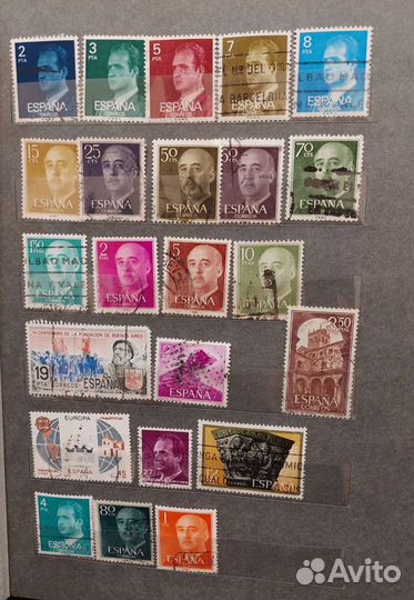 Старые почтовые марки стран Европы