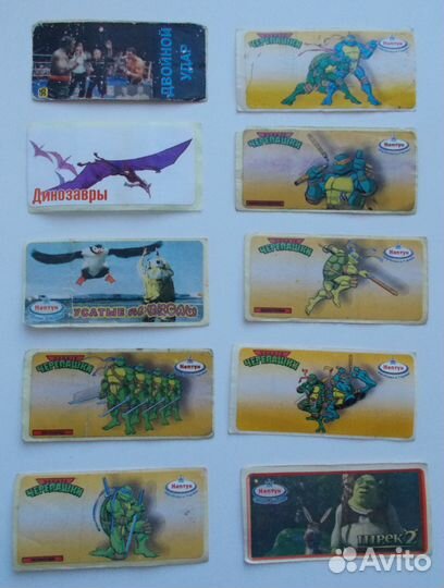 Вкладыши и обертки от жевательной резинки