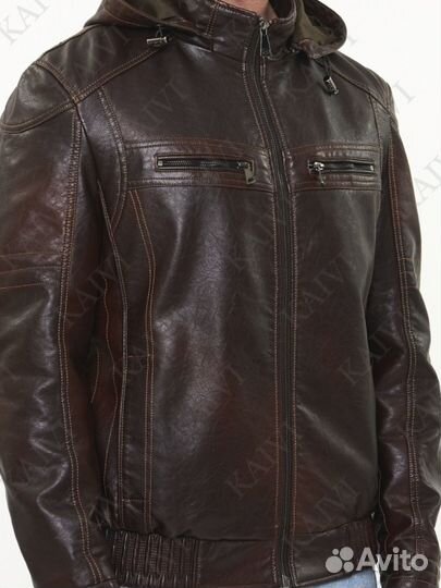 Кожаная куртка мужская