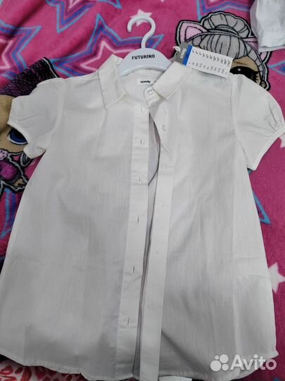 Блузки школьные 122 128 новые
