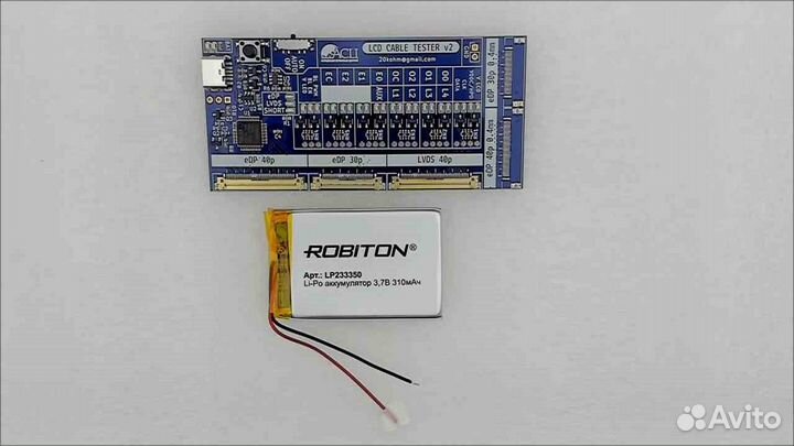 Тестер шлейфов матриц с аккумулятором