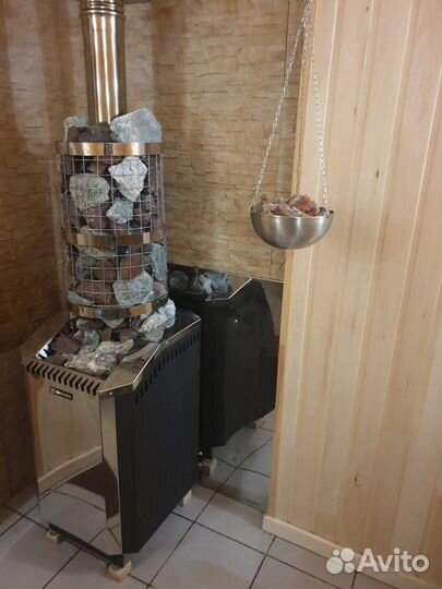 Морская соль Сильвинит в чаше для сауны