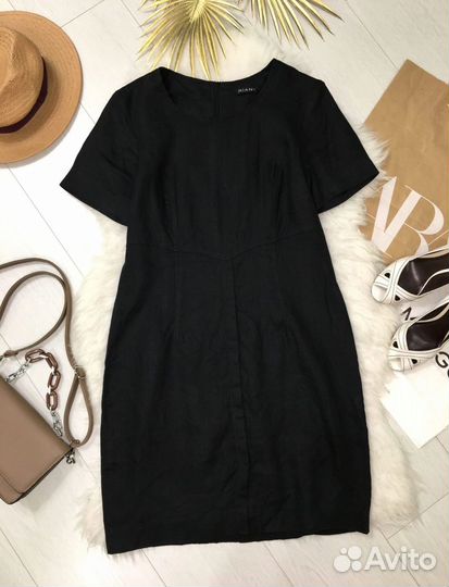 Платье лён М от Riani. Замеры на фото