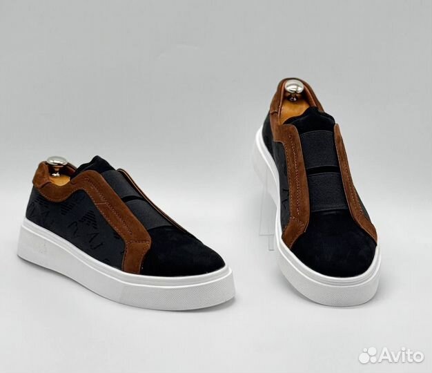 Слипоны мужские armani