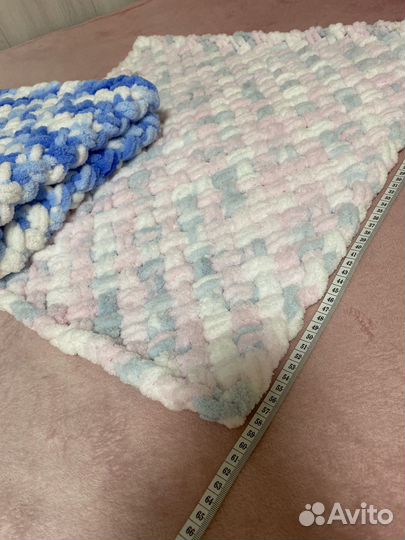 Плед детский вязаный ручная работа