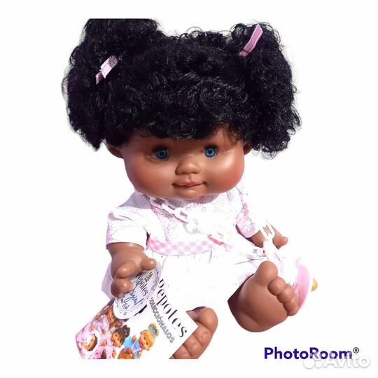 Пупс новый из винила Испания 26 см мулаточка