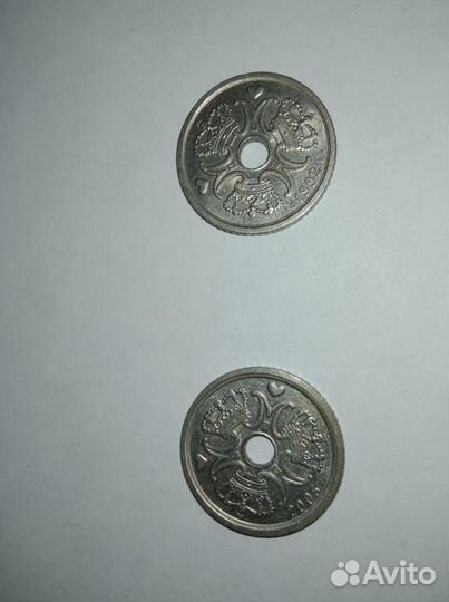 Продам 1 датскую крону 1992