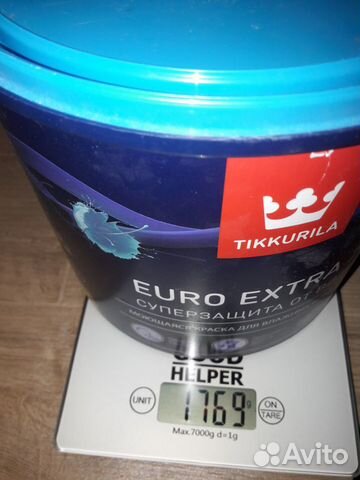 Краска tikkurila euro extra 20 моющаяся влагостойк