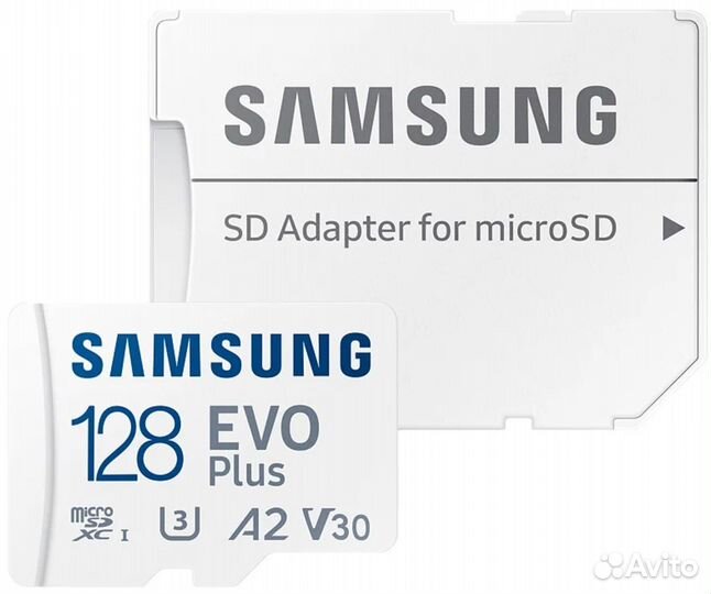 Карта памяти microSD Samsung EVO plus U3 V5 128гб