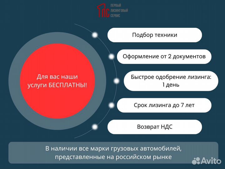 Тягачи в лизинг для юр.лиц и ИП