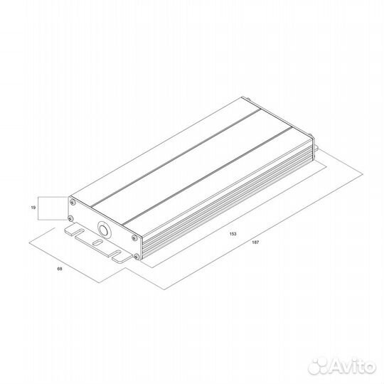 Блок питания 12В, 100Вт, IP67, 1 вых, герметичный