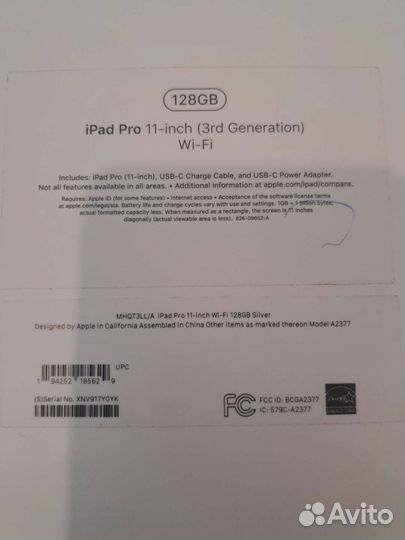 Новый iPad Pro 11 2021 M1 128GB Wi-Fi