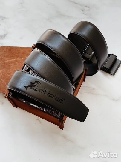 Ремень мужской с гравировкой рак, пряжка-автомат