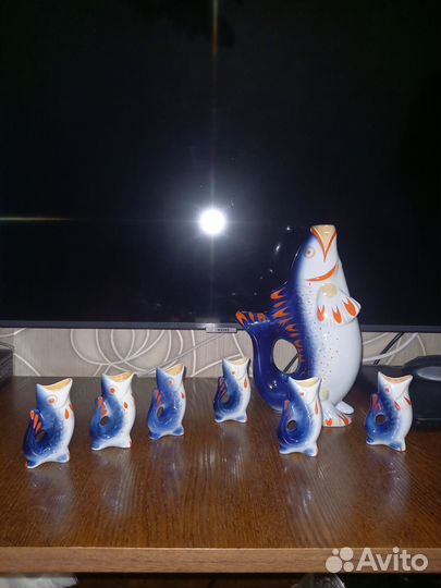 Чайный сервиз СССР синий