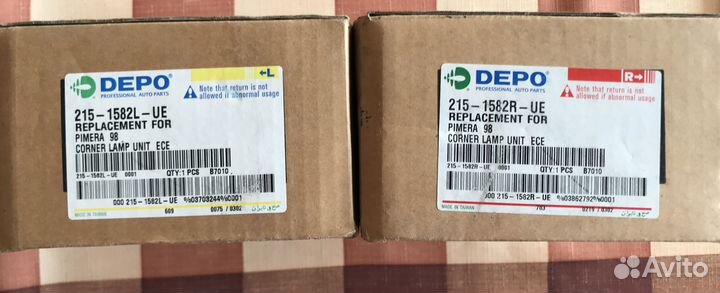 Указатель поворота 215-1582L-UE и 215-158R-UE