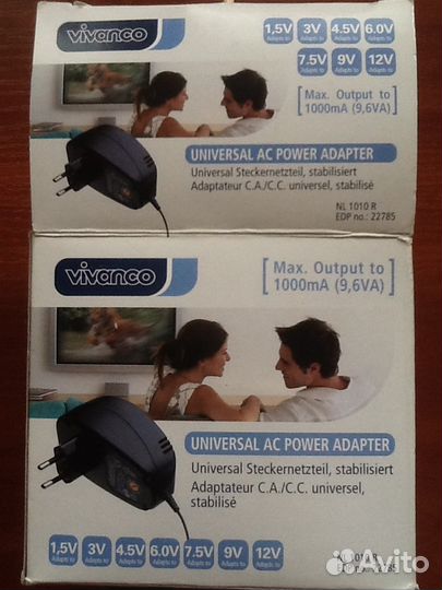 Адаптер Vivanco 3-12v, 600mA сетевой универсальный