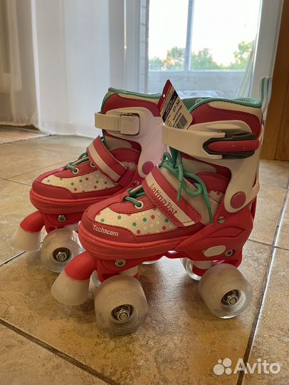 Ролики детские на 4 колесах; 27-30 размер