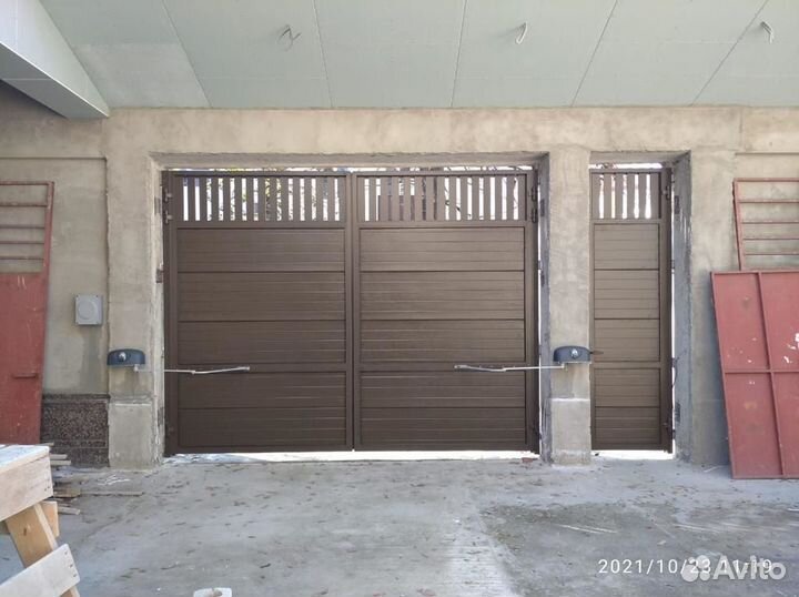 Уличные ворота Алютех