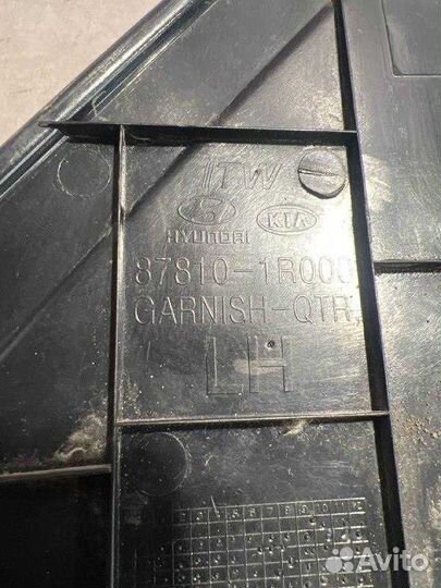 Накладка заднего крыла левого hyundai solaris (201