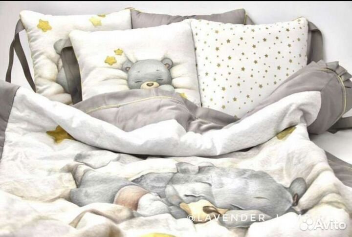 Бортики в детскую кроватку новые