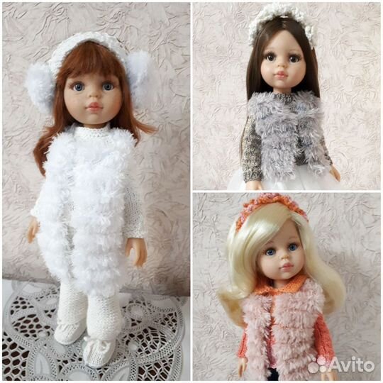 Вязанная одежда для кукол Паола Рейна