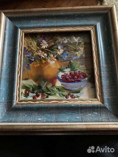 Картина маслом цветы