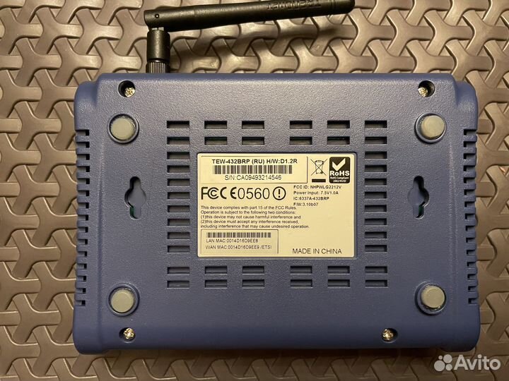 Wi-Fi-роутер TEW-432brp