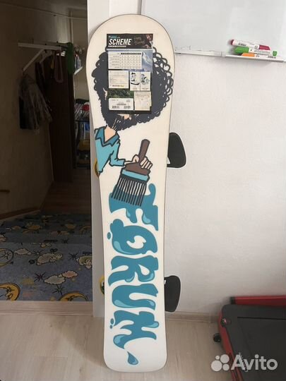 Сноуборд Forum, крепления и ботинки Burton