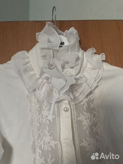 Блузка белая для девочки р. 150