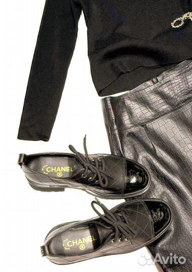 Кожаная юбка balmain