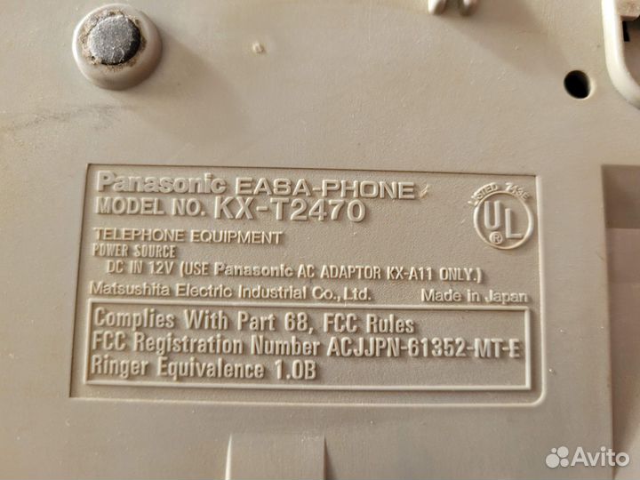 Телефон Panasonic KX-T2470B автоответчик
