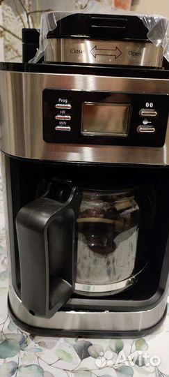 Кофемашина 2 в 1 для зёрен и молотого кофе