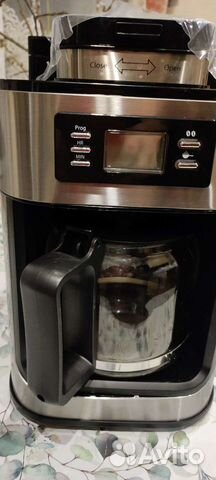 Кофемашина 2 в 1 для зёрен и молотого кофе
