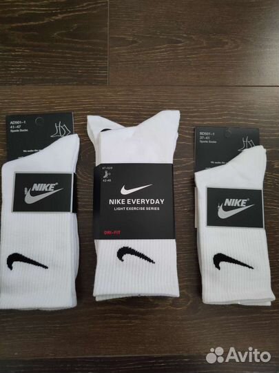 Носки nike everyday высокие белые