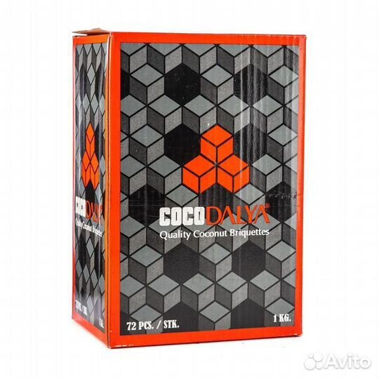 Уголь кокосовый 1 кг 72шт