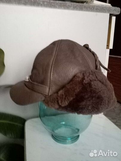 Шапка с натуральным мехом