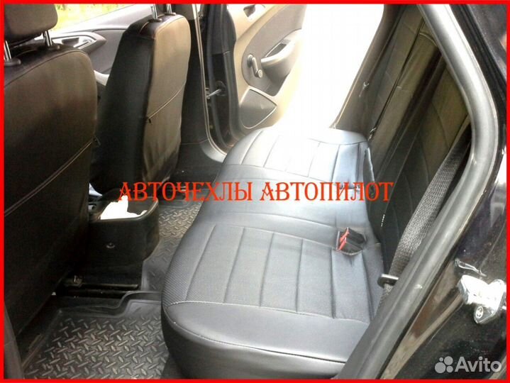 Чехлы Автопилот Opel Astra J из экокожи чёрные