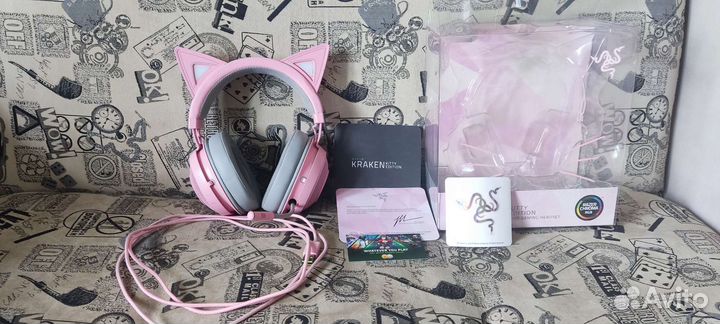 Игровые наушники razer kraken kitty edition