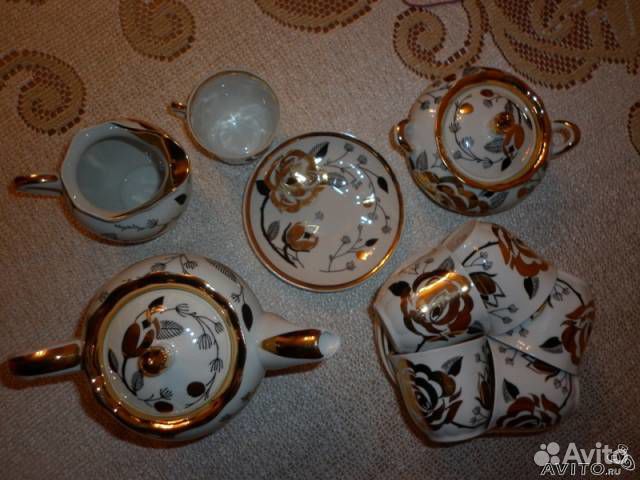 Кофейный сервиз с позолотой, СССР