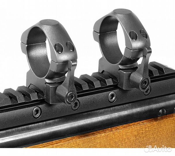 Кольца для прицела Veber E 3021 M Weaver быстросъё