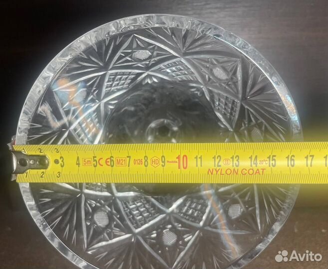 Хрустальная конфетница на ножке СССР