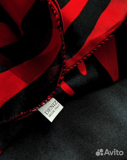 Платок винтажный шелк в стиле YSL