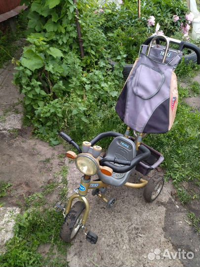 Детский велосипед с ручкой бу