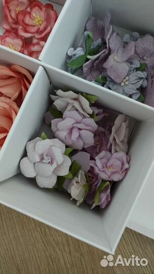 Цветы для скрапбукинга