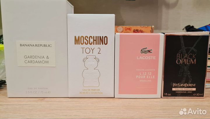 Духи lacoste/Moschino/yves saint laurent