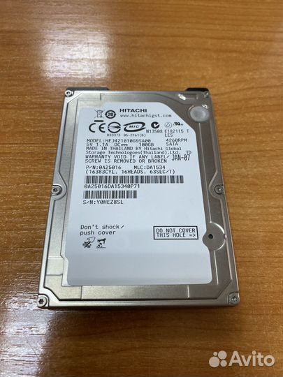HDD Hitachi HEJ421010G9SA 100GB