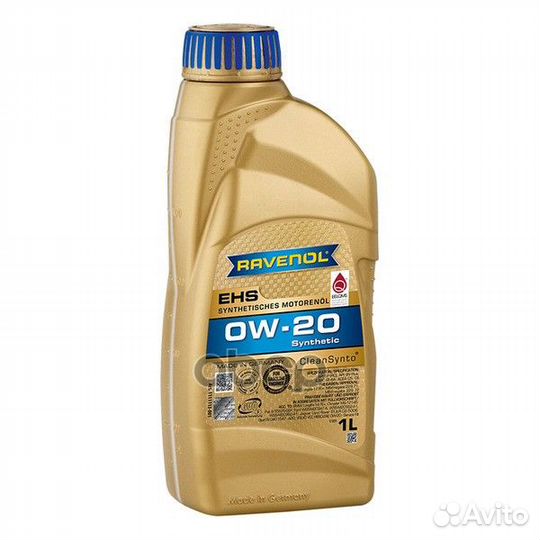 Моторное масло ravenol EHS SAE 0W-20 (1л) Ravenol