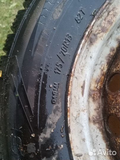 2 зимних Колеса на ваз р13